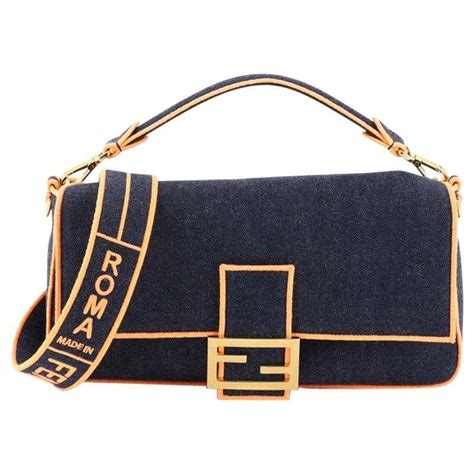 denim bag fendi|fendi denim bag vintage.